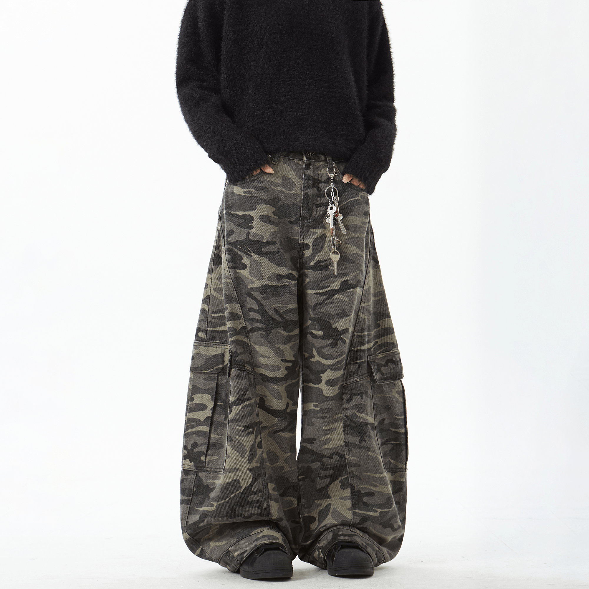 Camo Scythe - Cut Cargo Denim Pants - COPPING THREADS - CT Select