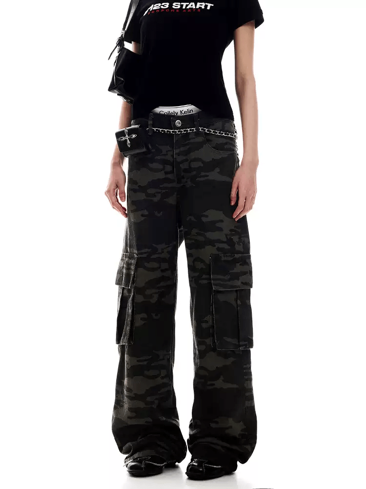 Camo Straight - Leg Cargo Pants - COPPING THREADS - CT Select