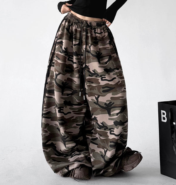 Camouflage Stripe Wide-Leg Sweatpants - COPPING THREADS - CT ORIGINALS