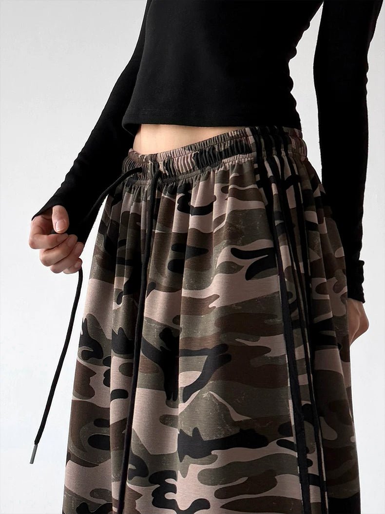 Camouflage Stripe Wide-Leg Sweatpants - COPPING THREADS - CT ORIGINALS