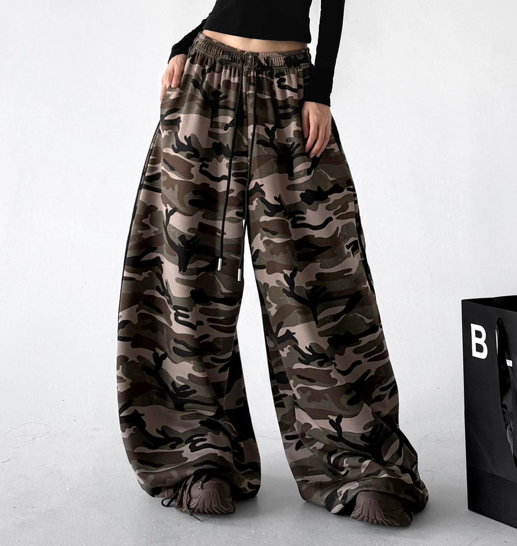 Camouflage Stripe Wide-Leg Sweatpants - COPPING THREADS - CT ORIGINALS