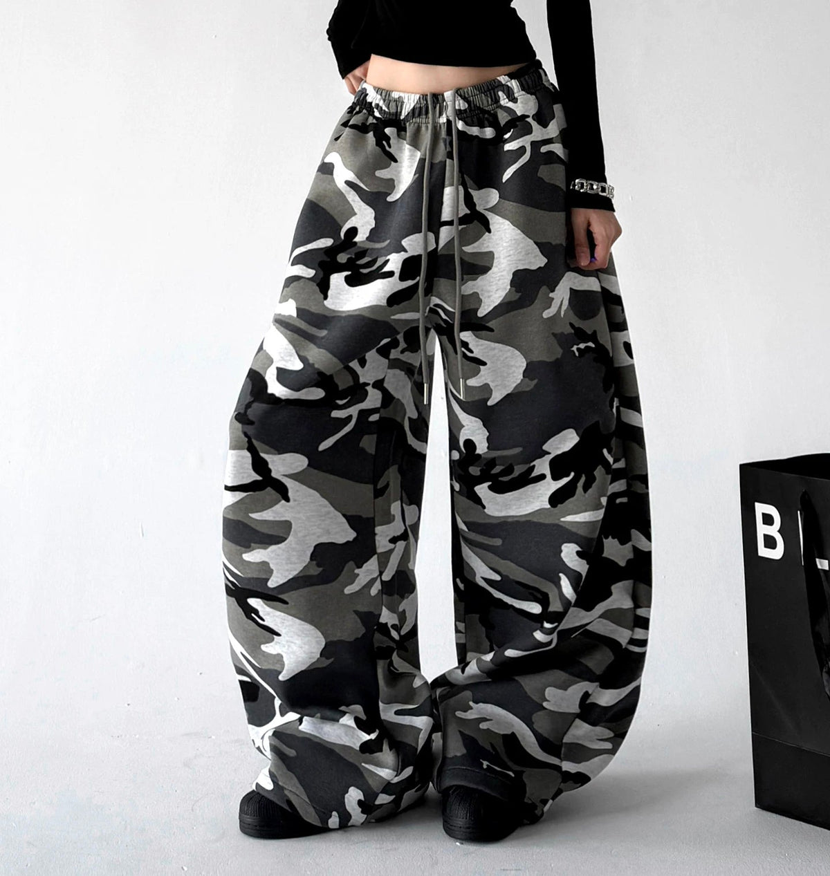 Camouflage Wide-Leg Sweatpants - COPPING THREADS - CT ORIGINALS
