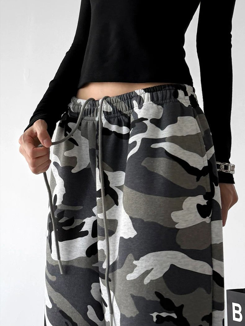 Camouflage Wide-Leg Sweatpants - COPPING THREADS - CT ORIGINALS
