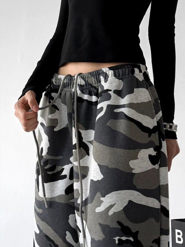 Camouflage Wide-Leg Sweatpants - COPPING THREADS - CT ORIGINALS