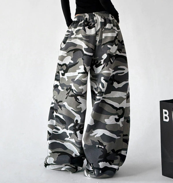 Camouflage Wide-Leg Sweatpants - COPPING THREADS - CT ORIGINALS