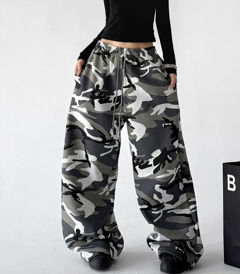 Camouflage Wide-Leg Sweatpants - COPPING THREADS - CT ORIGINALS