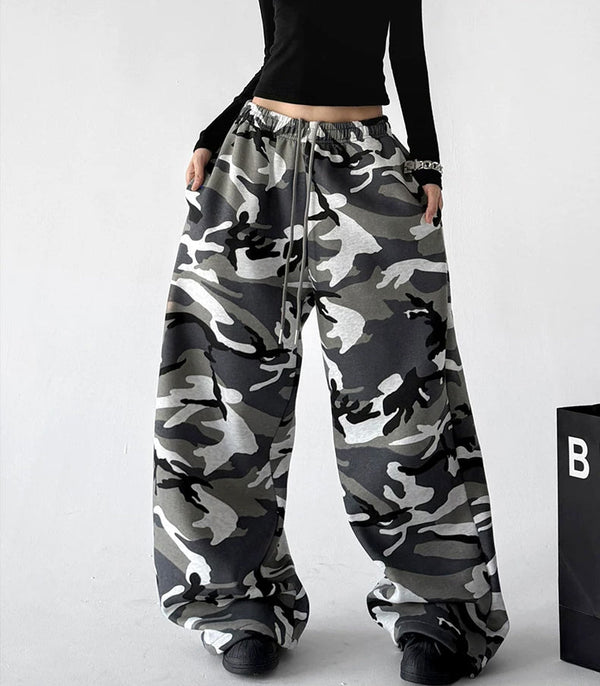Camouflage Wide-Leg Sweatpants - COPPING THREADS - CT ORIGINALS