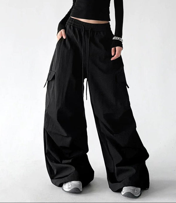 Cargo-Pocket Wide-Leg Pants - COPPING THREADS - CT ORIGINALS