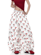 Cartoon Kitty Print Paratrooper Trousers - COPPING THREADS - CT Select