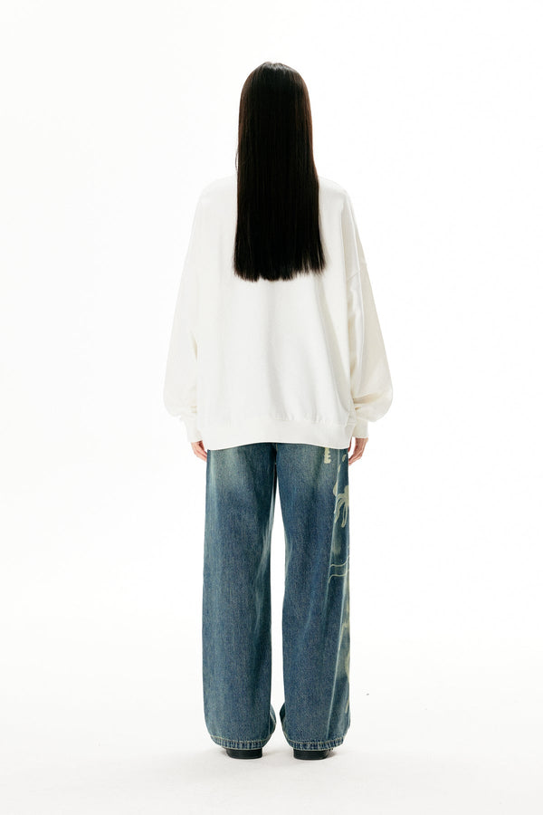 Cartoon Loong Print Sweatshirt - COPPING THREADS - APRIORITY