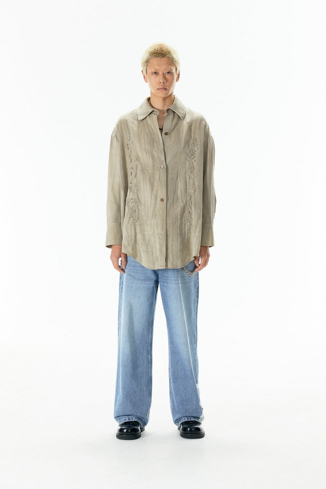 Carved Stitch Vintage Distressed Shirt Main Image