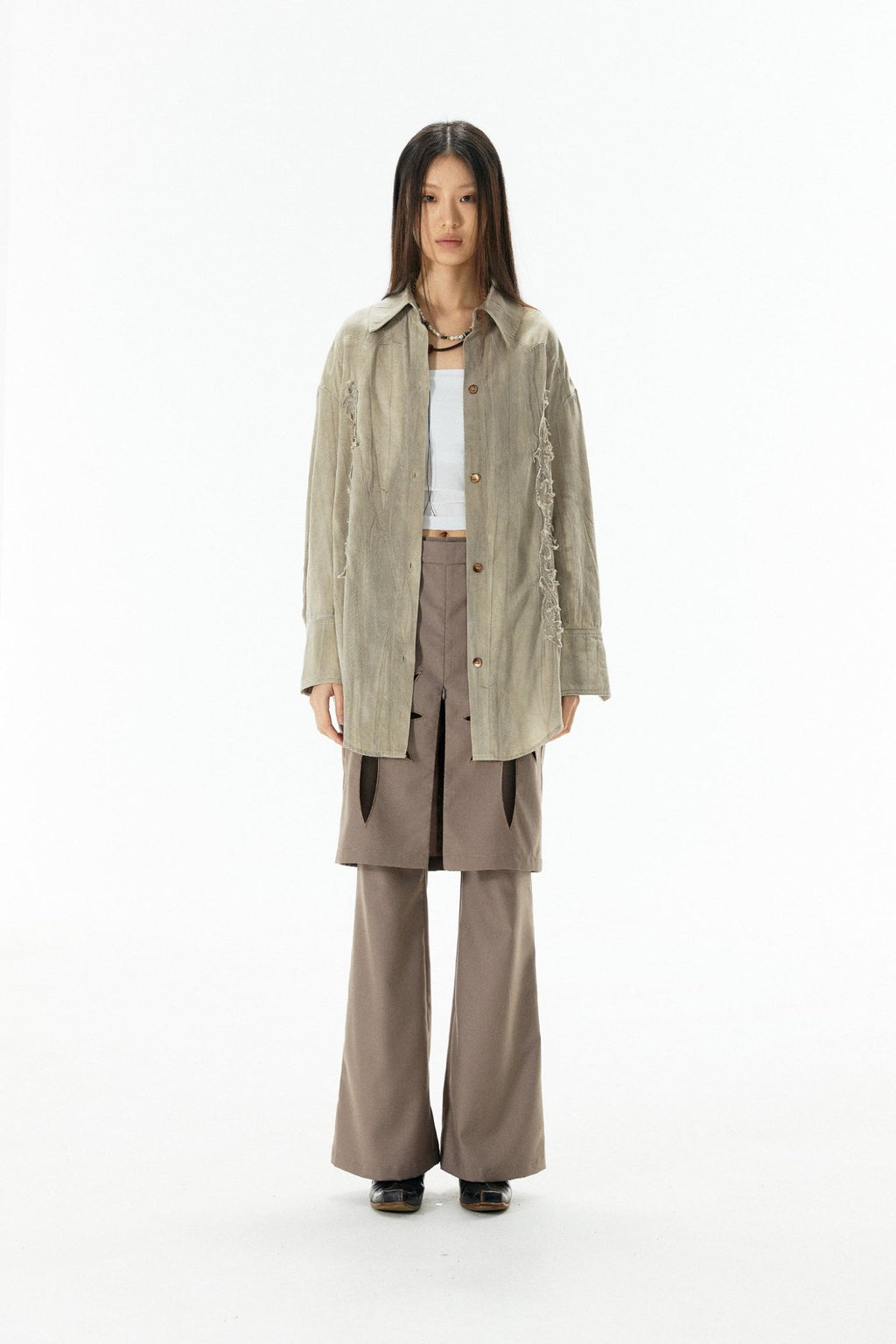 Carved Stitch Vintage Distressed Shirt - COPPING THREADS - APRIORITY