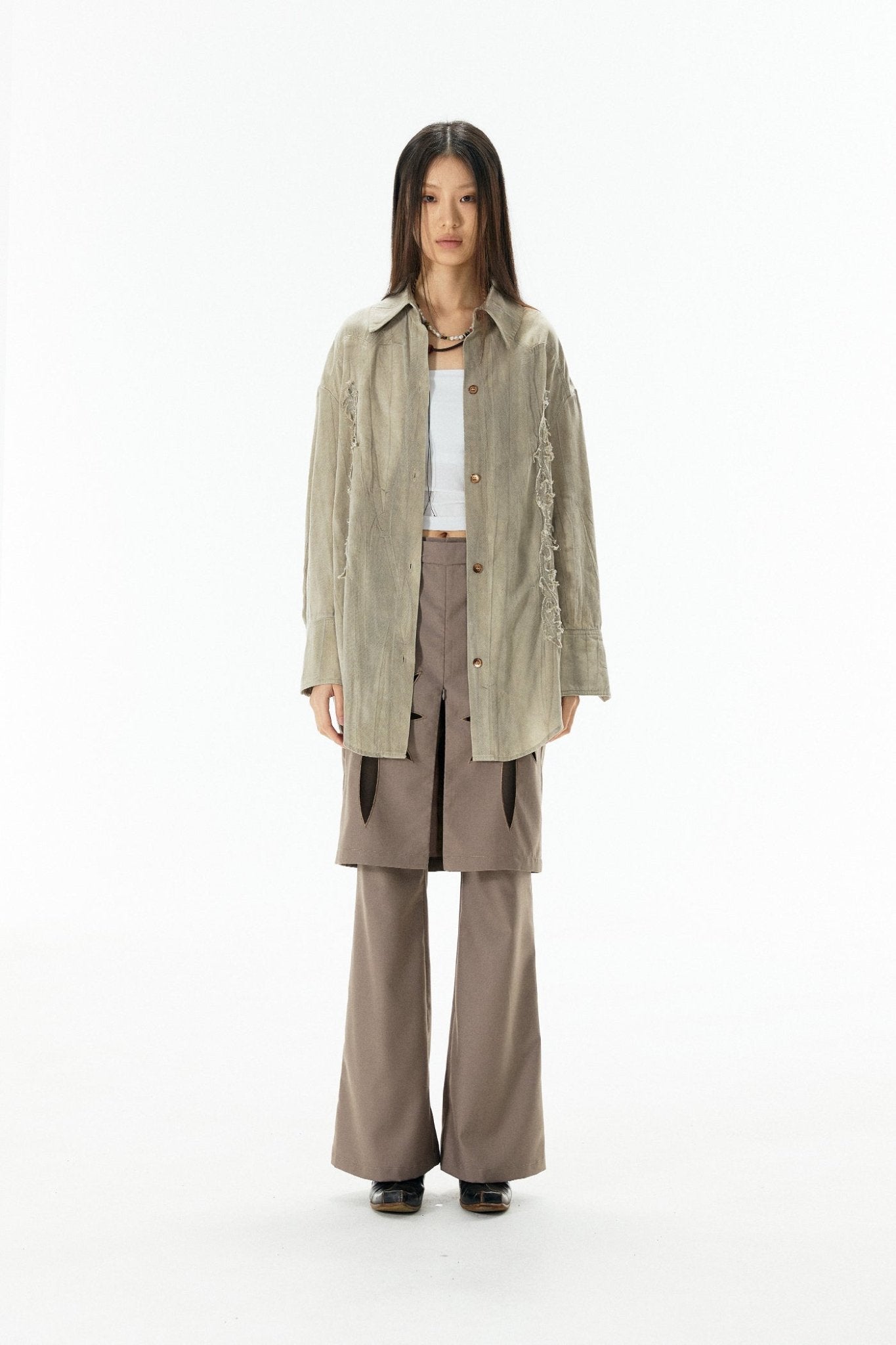 Carved Stitch Vintage Distressed Shirt - COPPING THREADS - APRIORITY