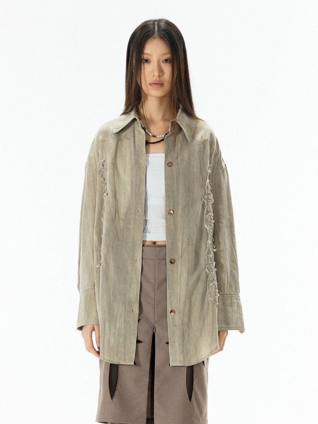 Carved Stitch Vintage Distressed Shirt - COPPING THREADS - APRIORITY