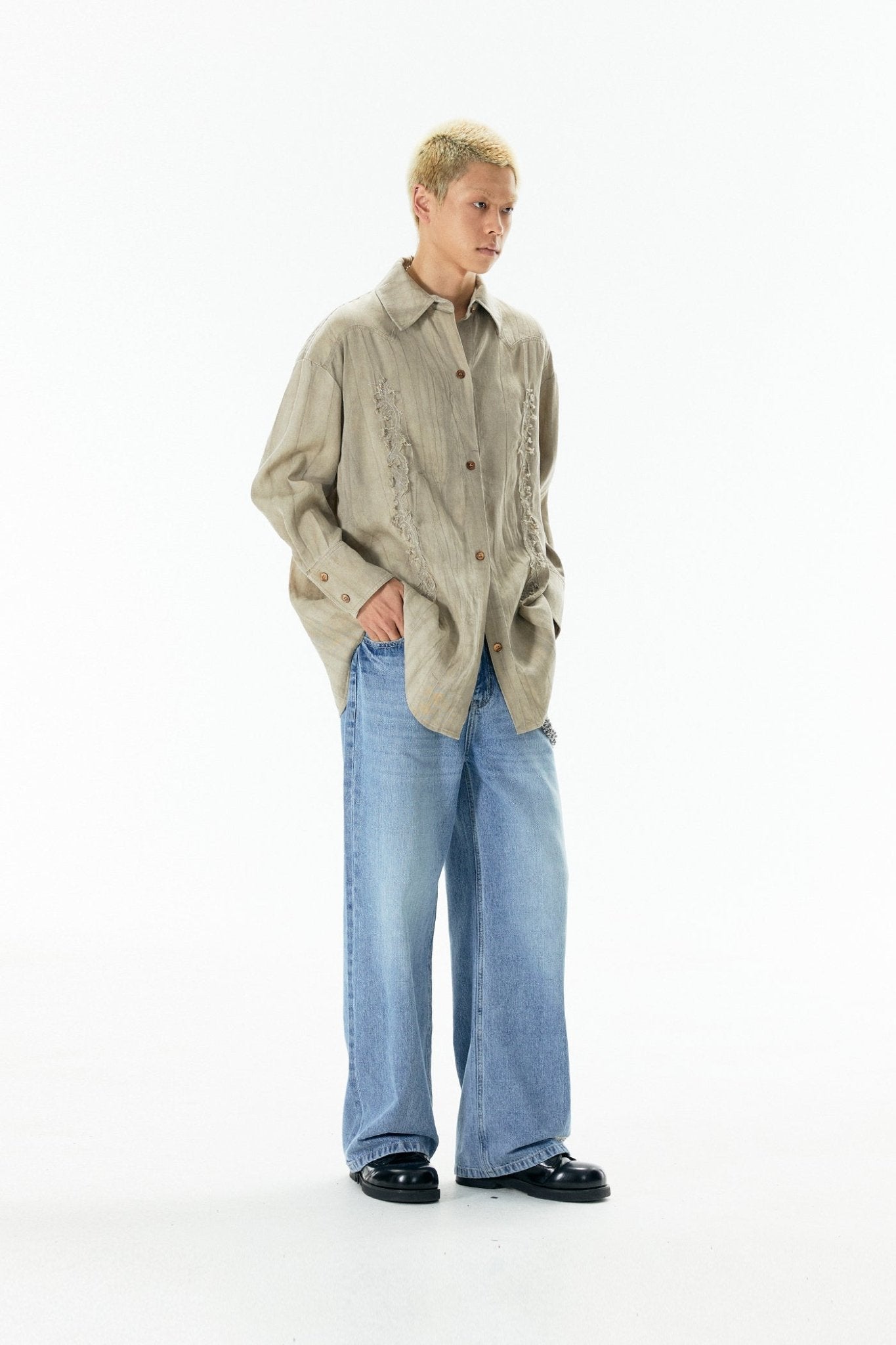 Carved Stitch Vintage Distressed Shirt - COPPING THREADS - APRIORITY