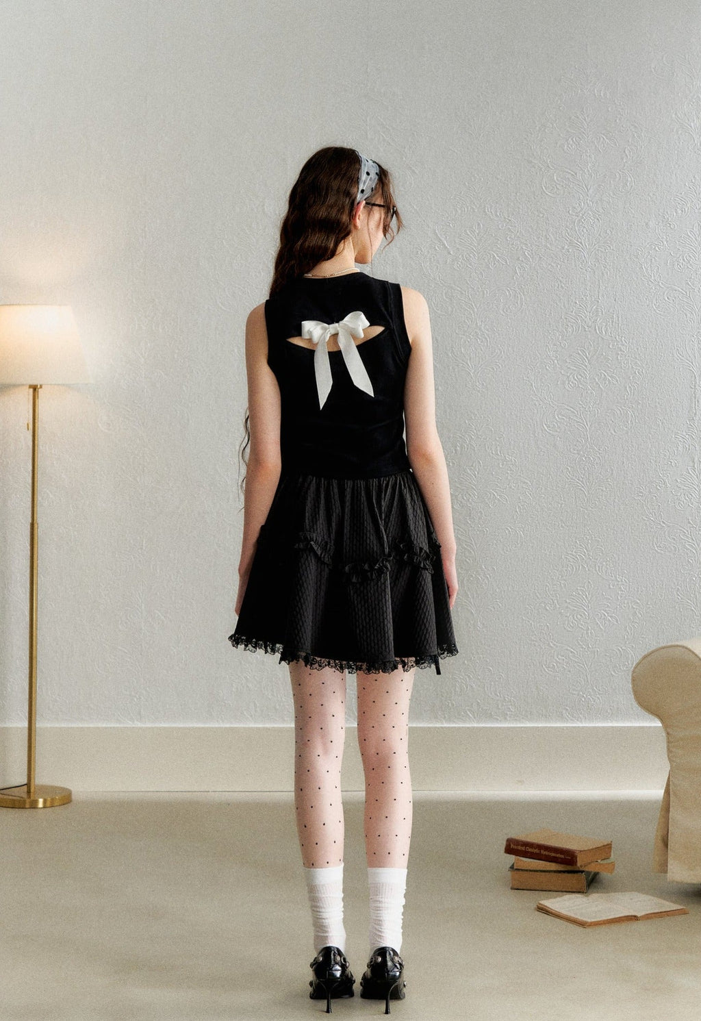 Cat Embroidered Knit Tank Top - COPPING THREADS - AYF