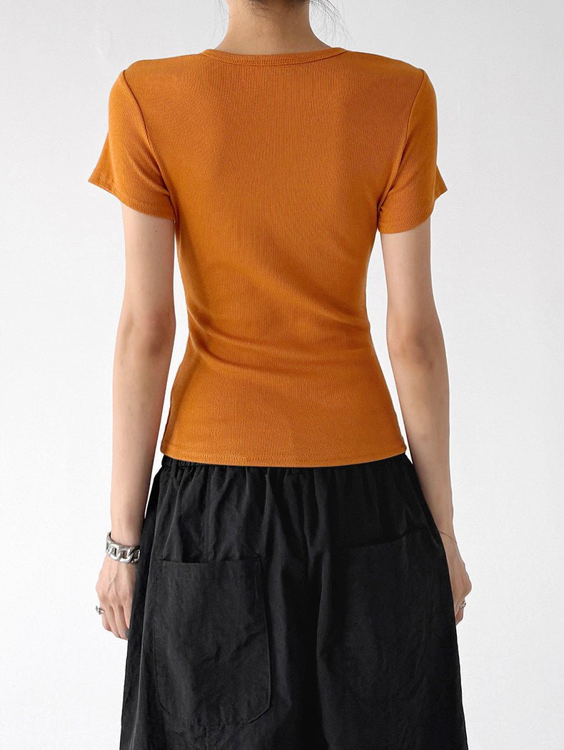 Cat Print Fitted T-Shirt - CT0913 - COPPING THREADS - CT ORIGINALS