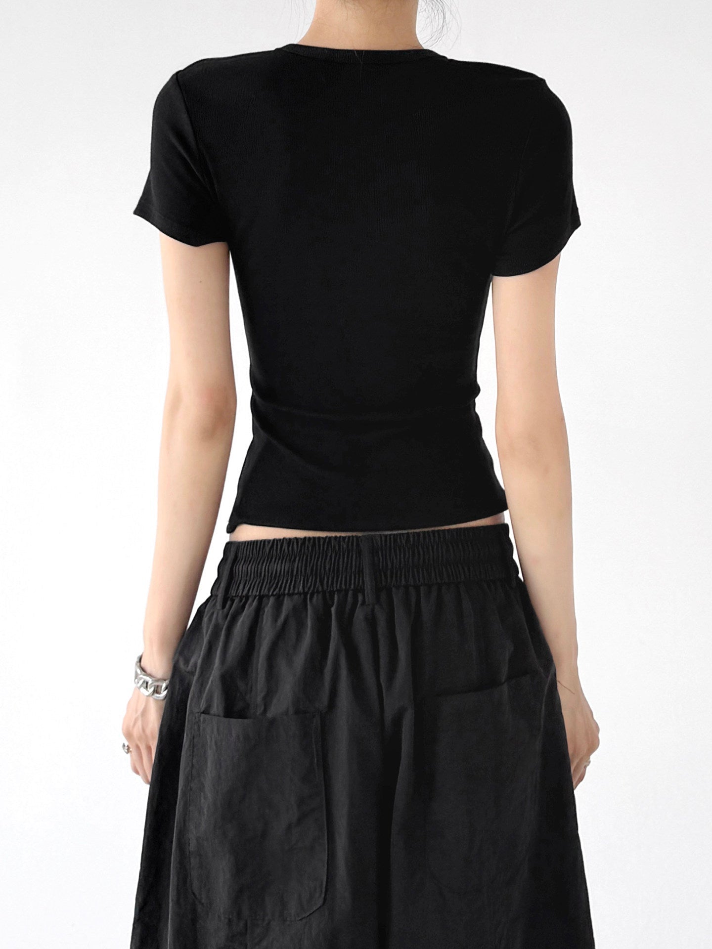Cat Print Fitted T-Shirt - CT0913 Zweitbild