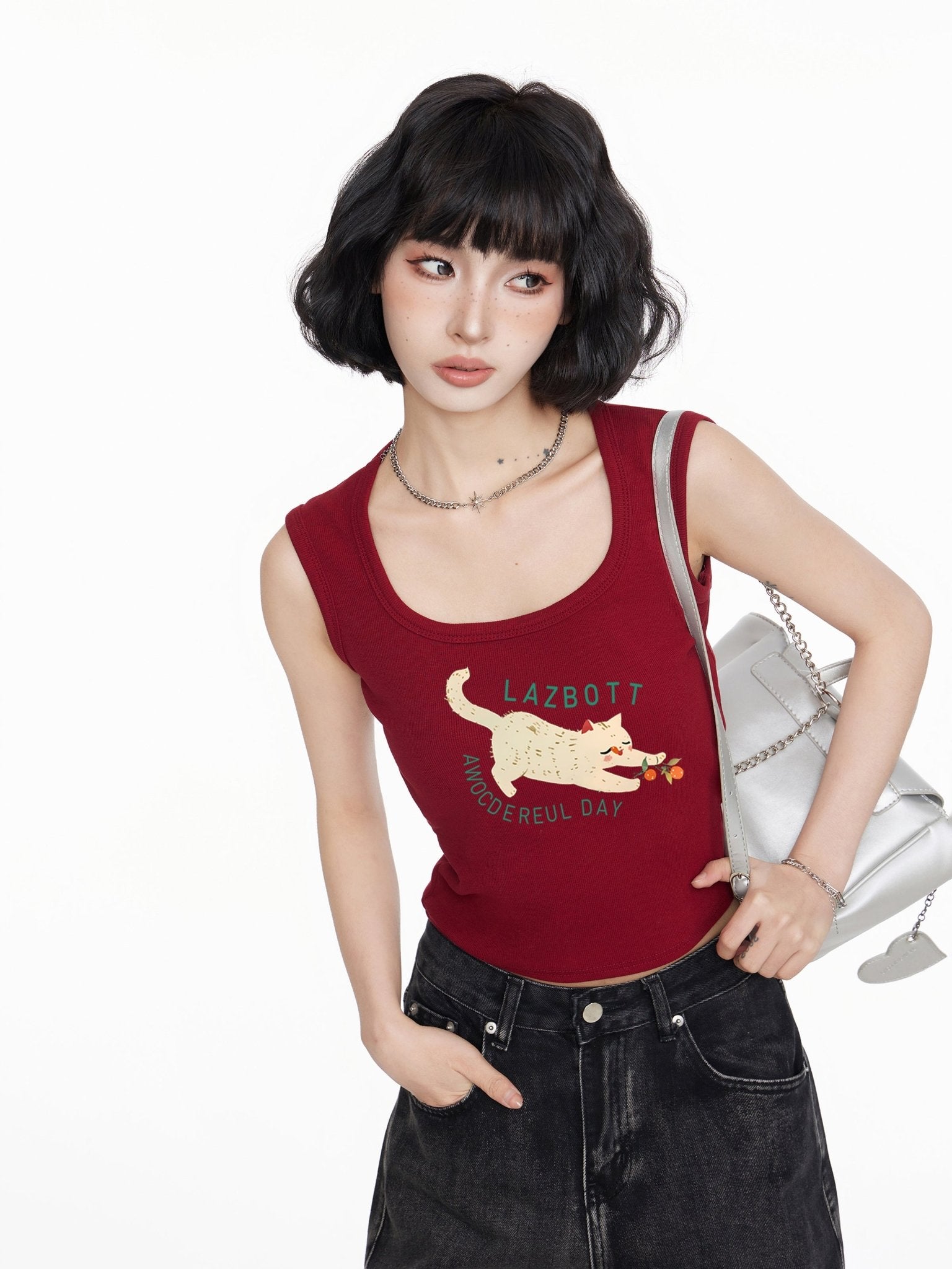 Cat Print Tank Top - COPPING THREADS - CT Select