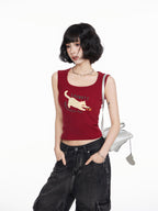 Cat Print Tank Top - COPPING THREADS - CT Select