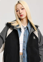 CATTEE Color Block Baseball Hooded Jacket - COPPING THREADS - CATTEE