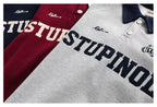 CATTEE Embroidered Letter Polo Sweatshirt - COPPING THREADS - CATTEE