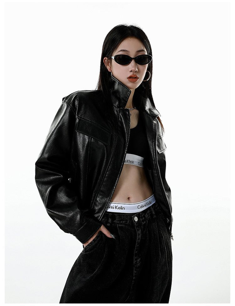 CATTEE Faux Leather Lapel Jacket - COPPING THREADS - CATTEE Hauptbild