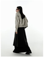 CATTEE Faux Leather Lapel Jacket - COPPING THREADS - CATTEE