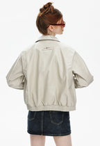 CATTEE Faux Leather Lapel Jacket - COPPING THREADS - CATTEE