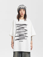 CATTEE Graffiti Letter Print Tee - COPPING THREADS - CATTEE