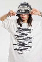 CATTEE Graffiti Letter Print Tee - COPPING THREADS - CATTEE