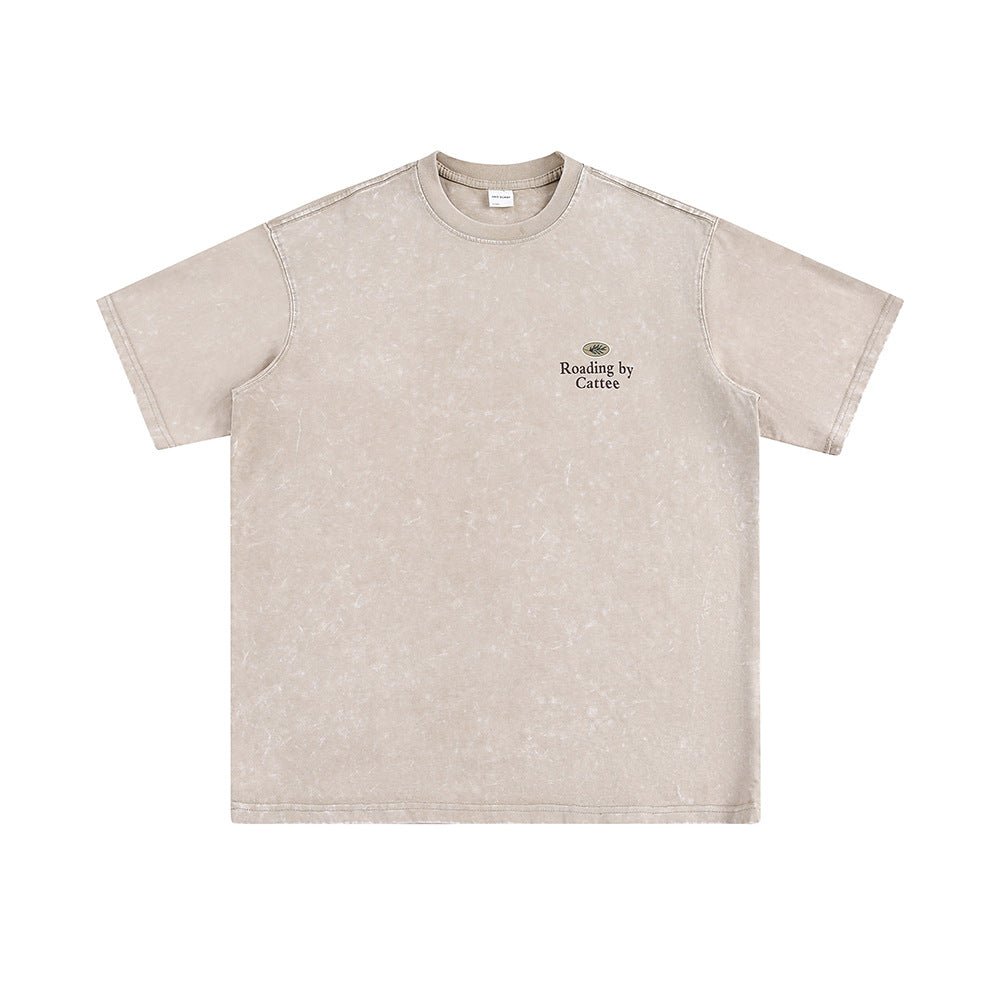 CATTEE Heavyweight Vintage Washed Tee - COPPING THREADS - CATTEE