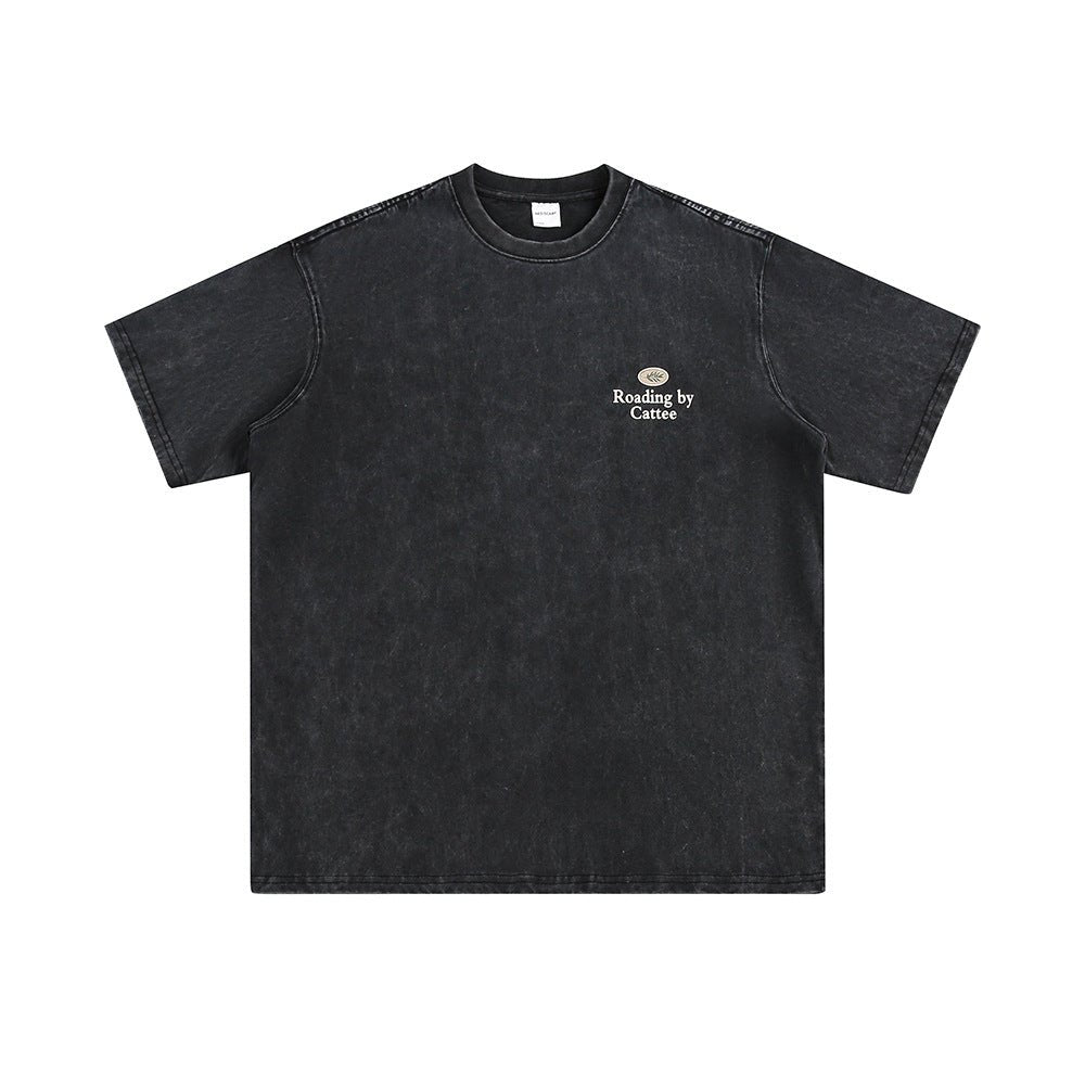 CATTEE Heavyweight Vintage Washed Tee - COPPING THREADS - CATTEE