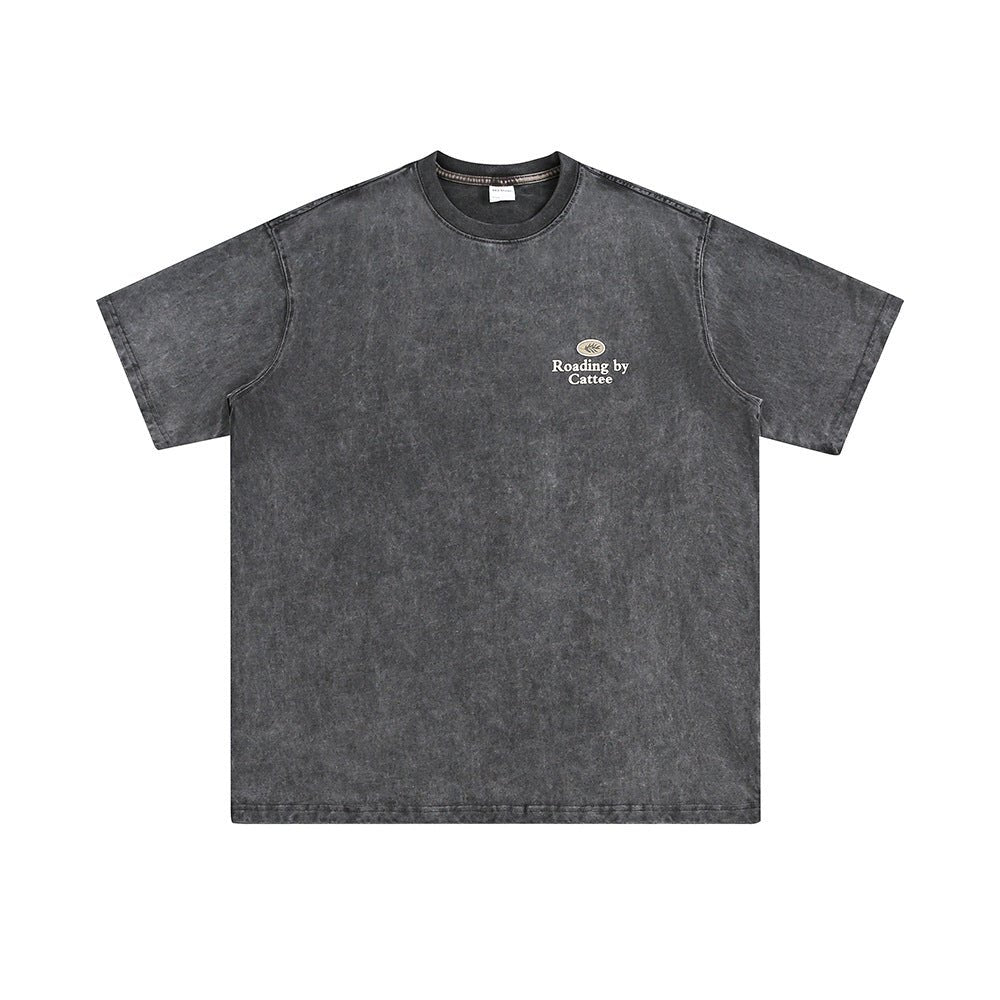 CATTEE Heavyweight Vintage Washed Tee - COPPING THREADS - CATTEE