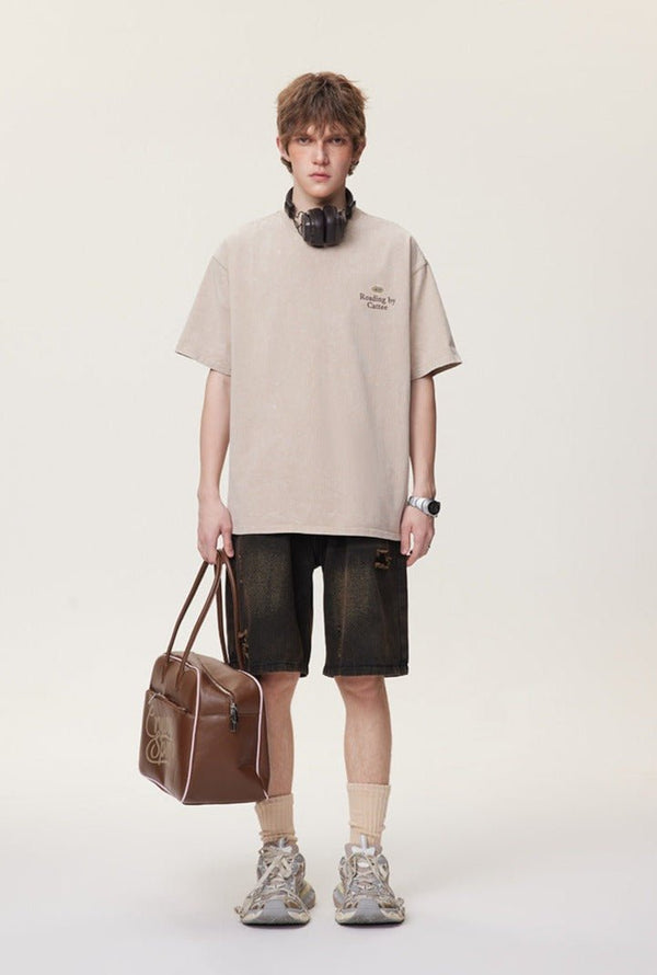 CATTEE Heavyweight Vintage Washed Tee - COPPING THREADS - CATTEE