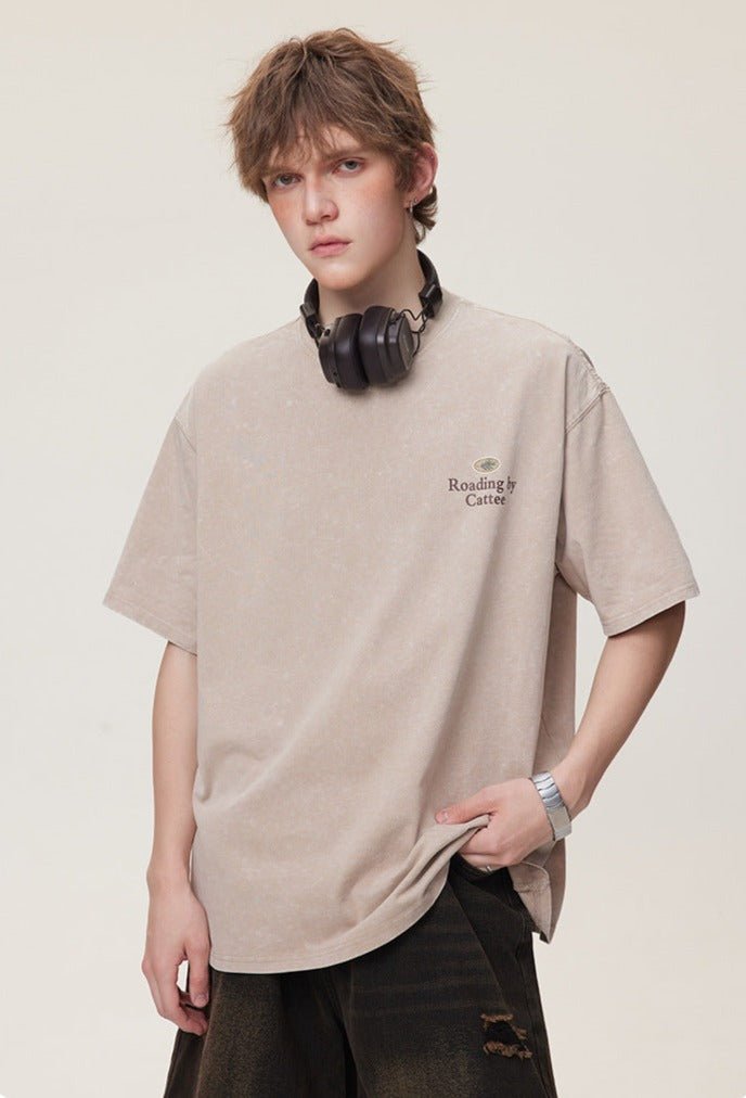 CATTEE Heavyweight Vintage Washed Tee - COPPING THREADS - CATTEE Hauptbild