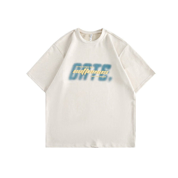 CATTEE Letter Puff Print Tee - COPPING THREADS - CATTEE