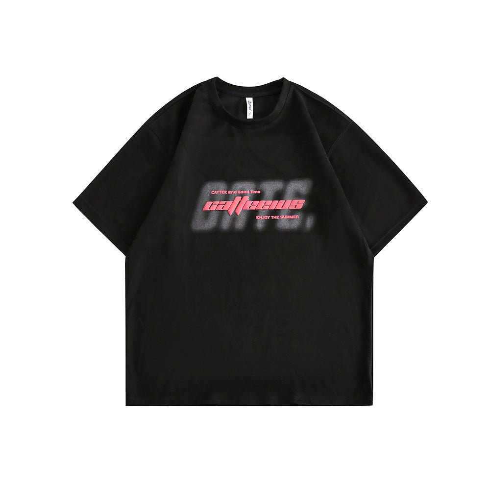 CATTEE Letter Puff Print Tee - COPPING THREADS - CATTEE