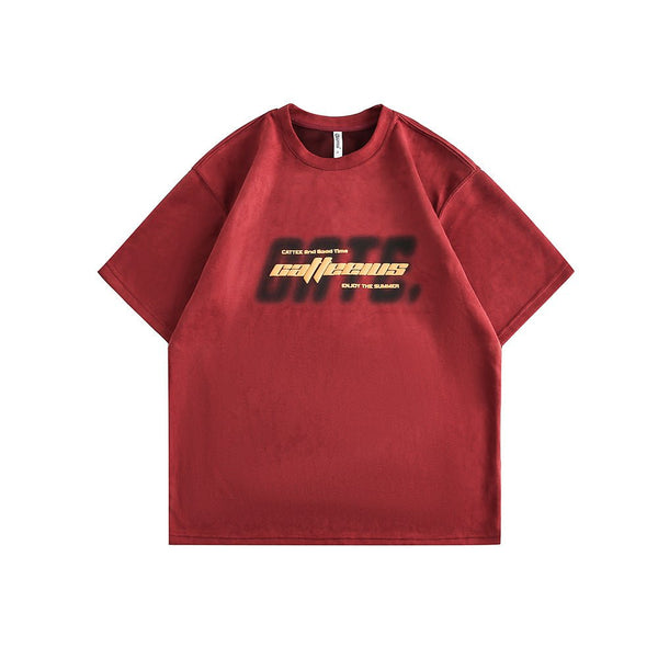 CATTEE Letter Puff Print Tee - COPPING THREADS - CATTEE