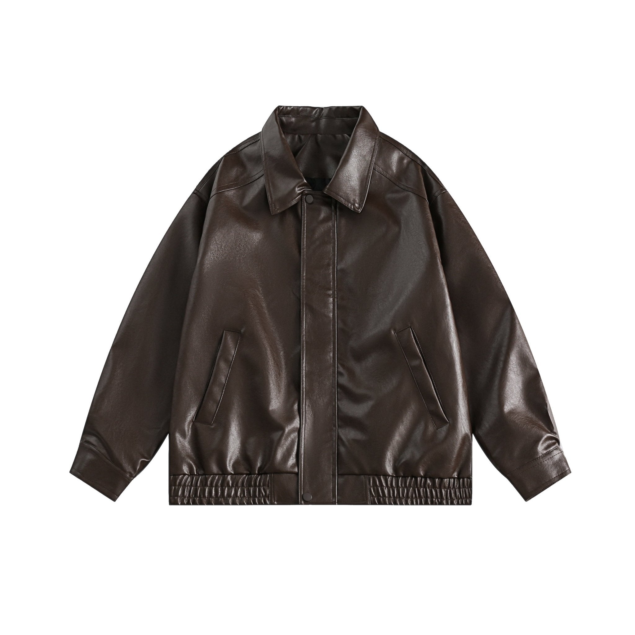 CATTEE Retro motorcycle Lapel Leather Jacket - COPPING THREADS - CATTEE