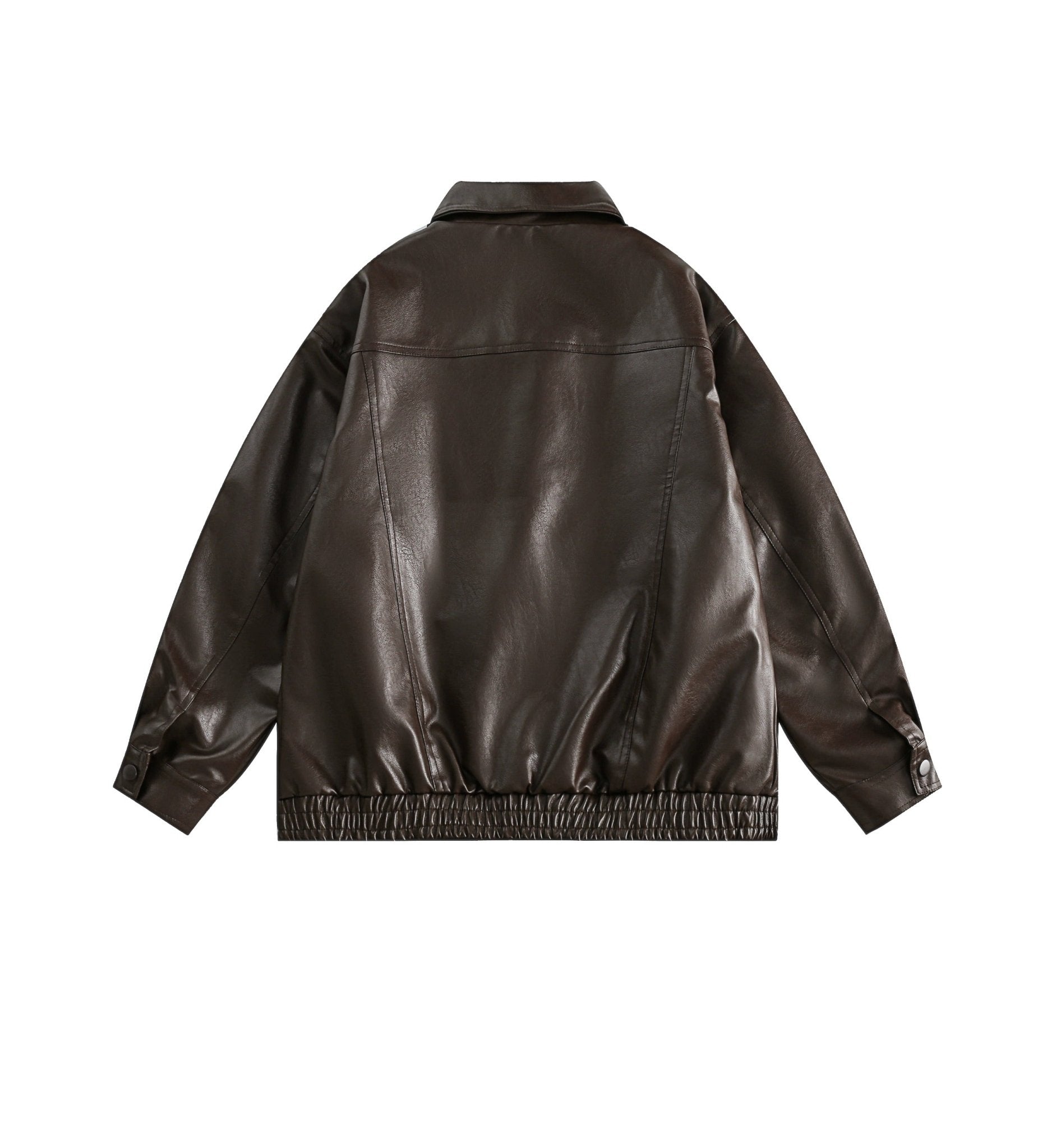 CATTEE Retro motorcycle Lapel Leather Jacket - COPPING THREADS - CATTEE