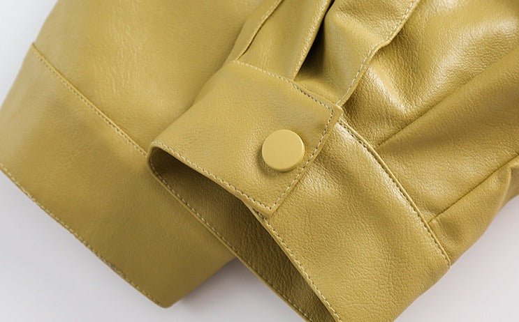 CATTEE Retro Motorcycle PU Jacket - COPPING THREADS - CATTEE