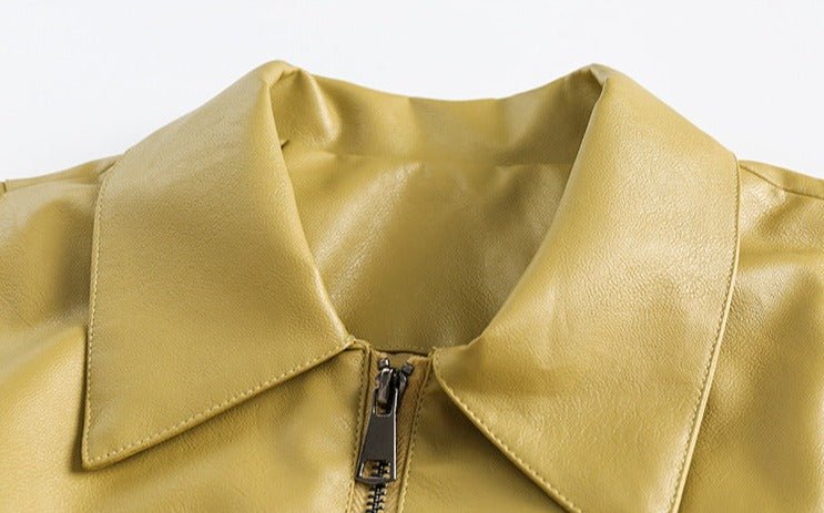 CATTEE Retro Motorcycle PU Jacket - COPPING THREADS - CATTEE