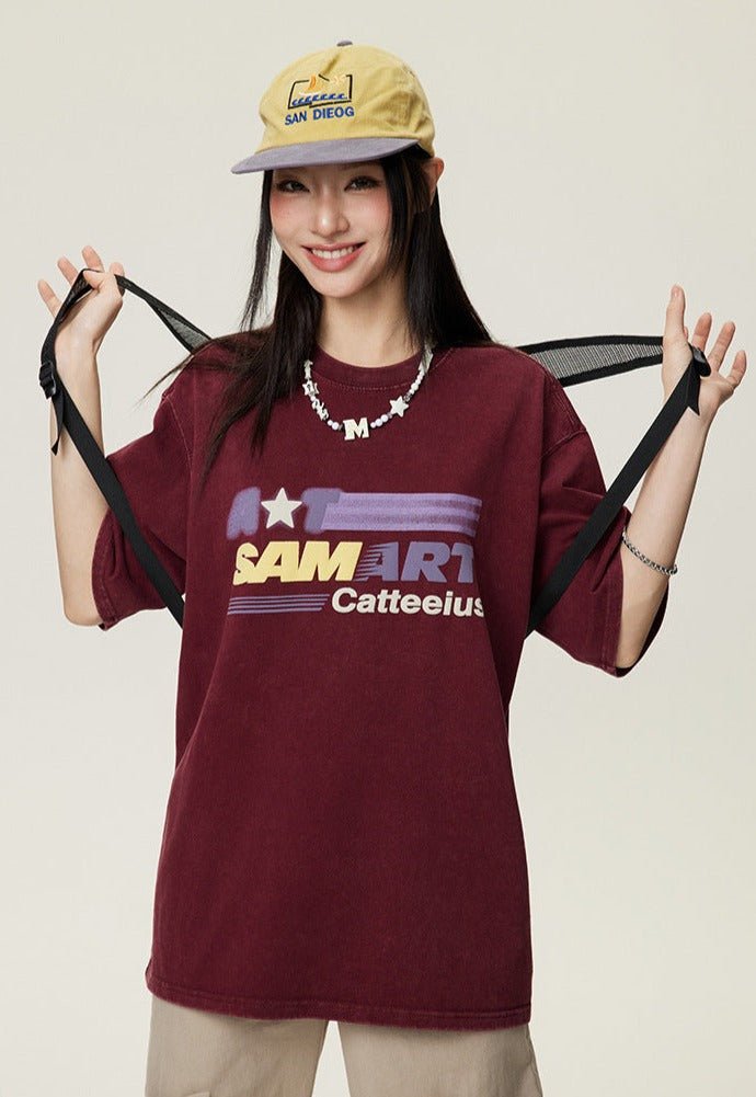 CATTEE SAMART Vintage Washed Tee Zweitbild