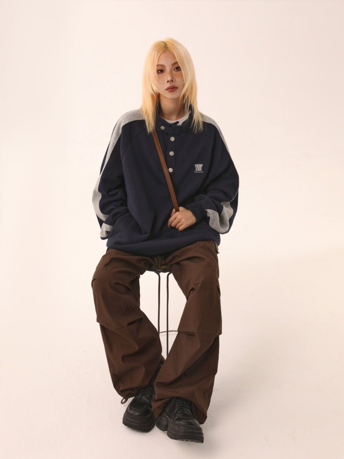 CATTEE Stand Collar Sweatshirt - COPPING THREADS - CATTEE