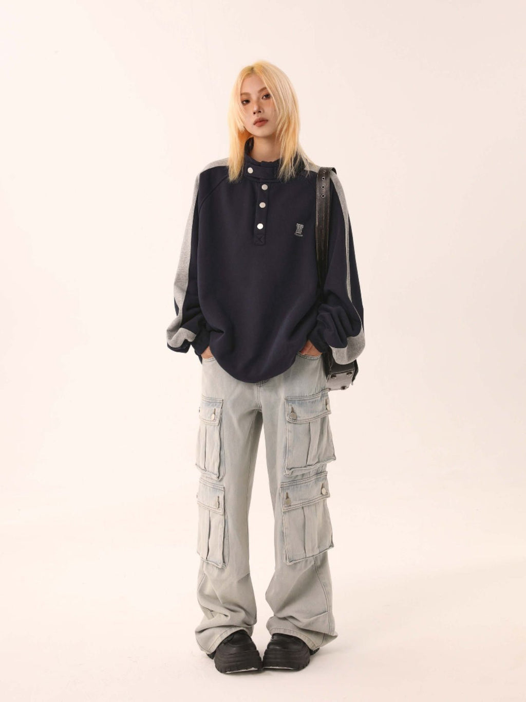 CATTEE Stand Collar Sweatshirt - COPPING THREADS - CATTEE