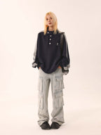 CATTEE Stand Collar Sweatshirt - COPPING THREADS - CATTEE