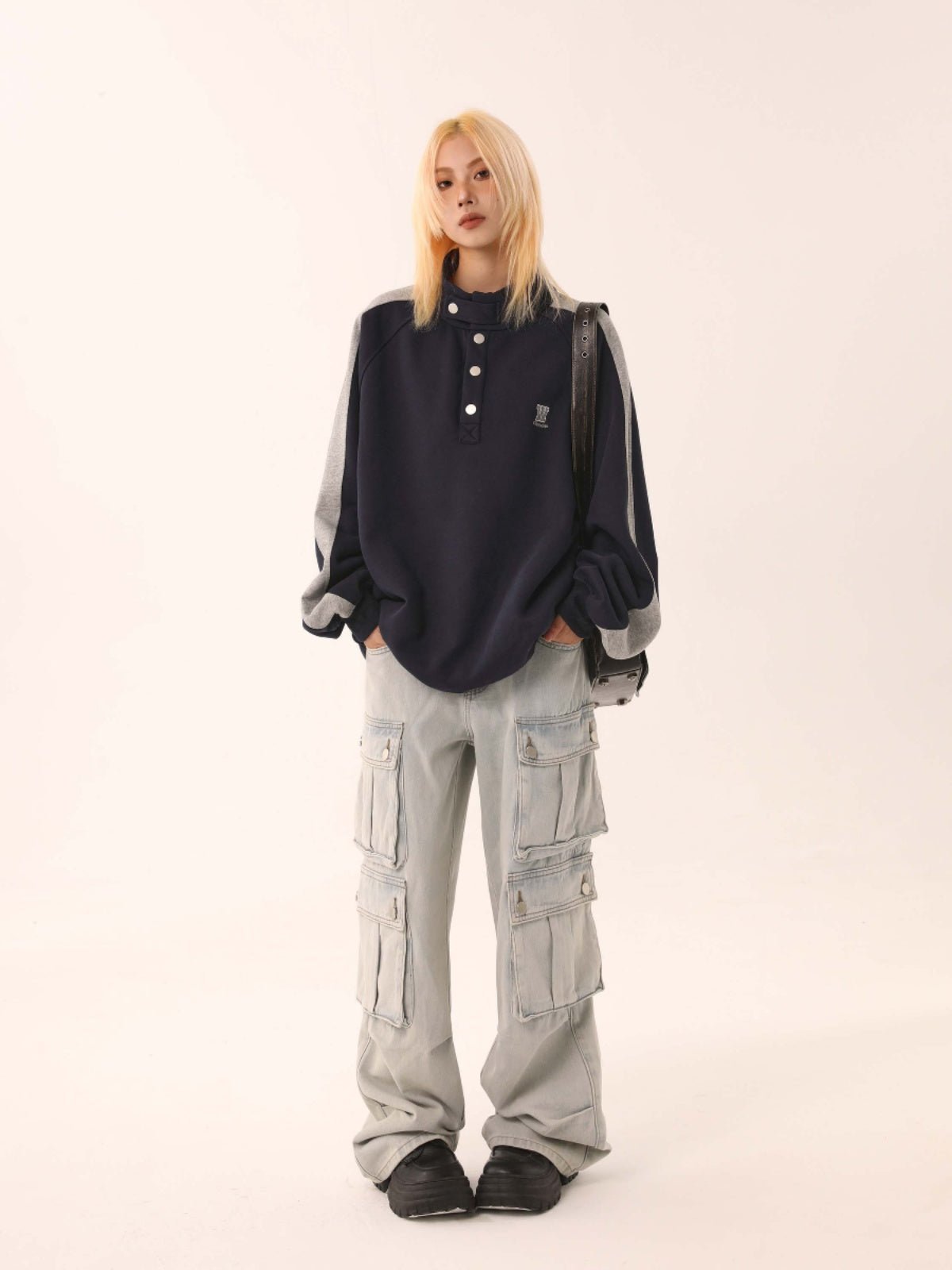 CATTEE Stand Collar Sweatshirt - COPPING THREADS - CATTEE