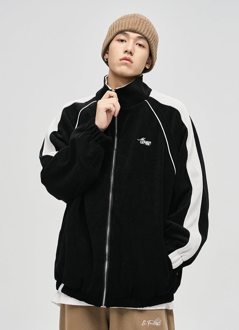 CATTEE Striped Stand Collar Jacket - COPPING THREADS - CATTEE