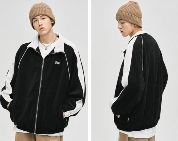 CATTEE Striped Stand Collar Jacket - COPPING THREADS - CATTEE